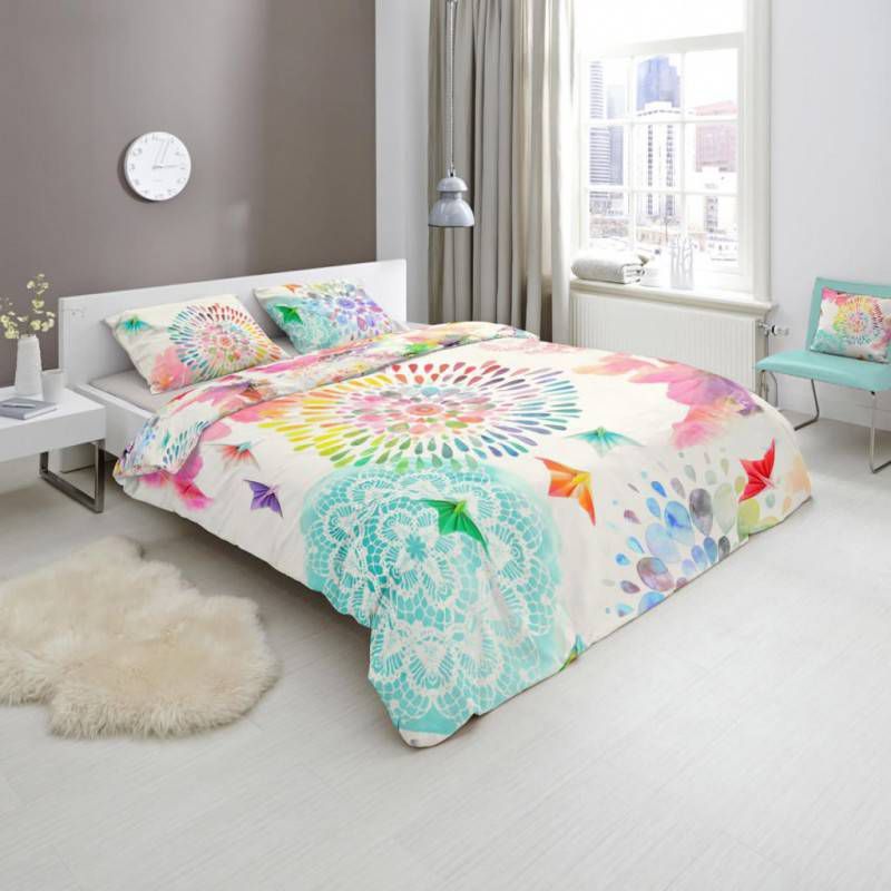 Hip dekbedovertrek Elessa multikleur 240x200/220 cm Leen Bakker