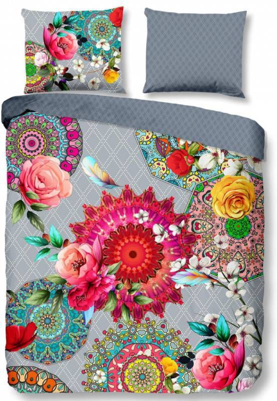 HIP Siara Dekbedovertrek 1 persoons(140x200/220 Cm + 1 Sloop) Katoen Satijn Multi