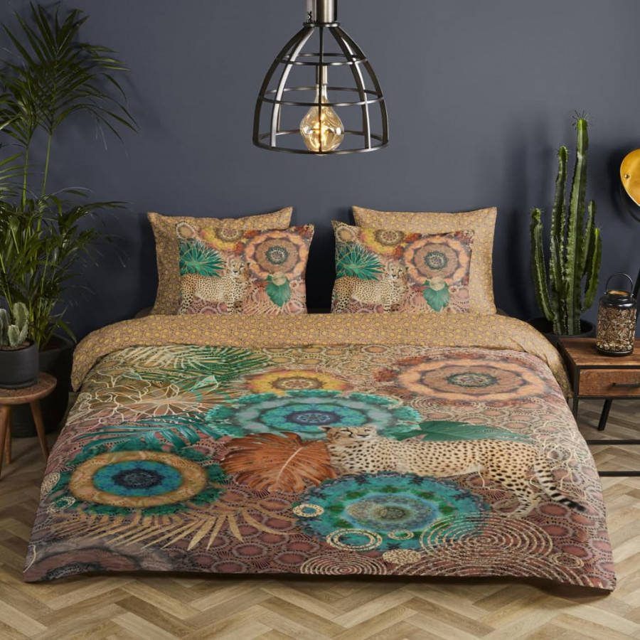 HIP Collection Zenta Dekbedovertrek 2 persoons(200x200/220 Cm + 2 Slopen) Katoen Satijn Multi