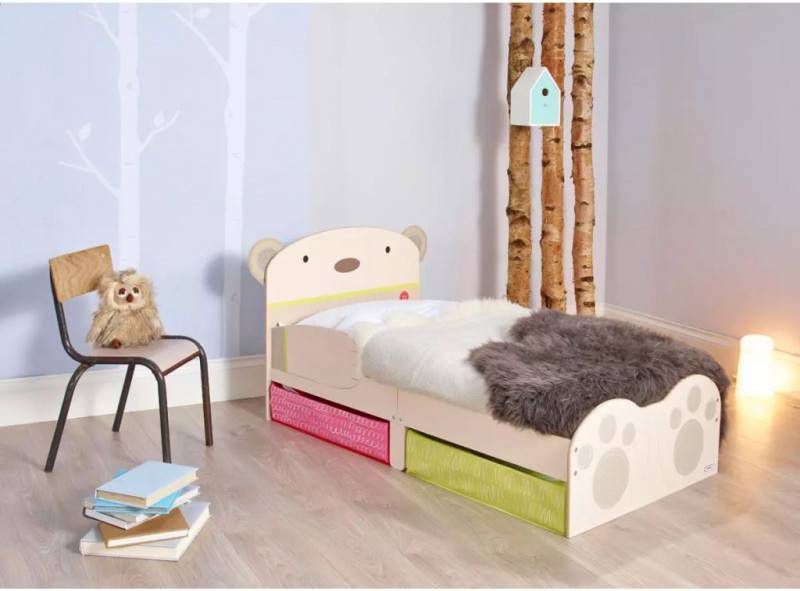 Leen Bakker Kinderbed HelloHome BearHug beige 59x77x143 cm