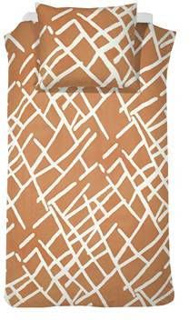 Damai Kline Dekbedovertrek 1 persoons(140x200/220 Cm + 1 Sloop) Katoen Caramel