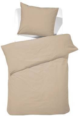 Damai Organic Satijn Dekbedovertrek 1 persoons(140x200/220 Cm + 1 Sloop) Katoen Satijn Taupe