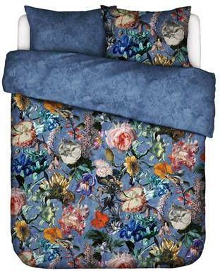 Essenza Famke Dekbedovertrek Lits jumeaux(240x200/220 Cm + 2 Slopen) Katoen Satijn Moonlight Blue