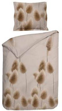 Lion Beddenshop Heckett & Lane Jonas Flanel Dekbedovertrek 1 persoons(140x200/220 Cm + 1 Sloop) Flanel Buff Beige