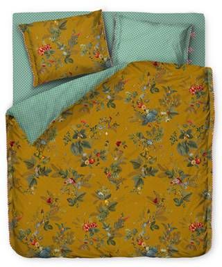 Pip Studio Fall In Leaf Dekbedovertrek Lits jumeaux(240x200/220 Cm + 2 Slopen) Percal Katoen Yellow