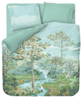 Pip Studio Paradise Dekbedovertrek 260 x 200/220 cm Groen