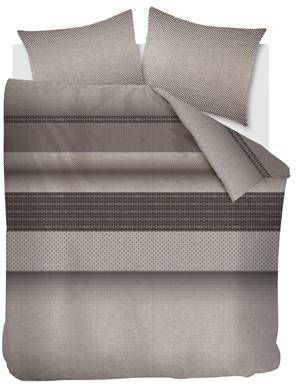 Rivièra Maison Retrograde Dekbedovertrek 2 persoons(200x200/220 Cm + 2 Slopen) Katoen Bruin