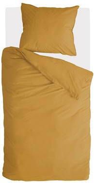 Walra Vintage Cotton Dekbedovertrek 140 x 220/240 cm Honing mosterd