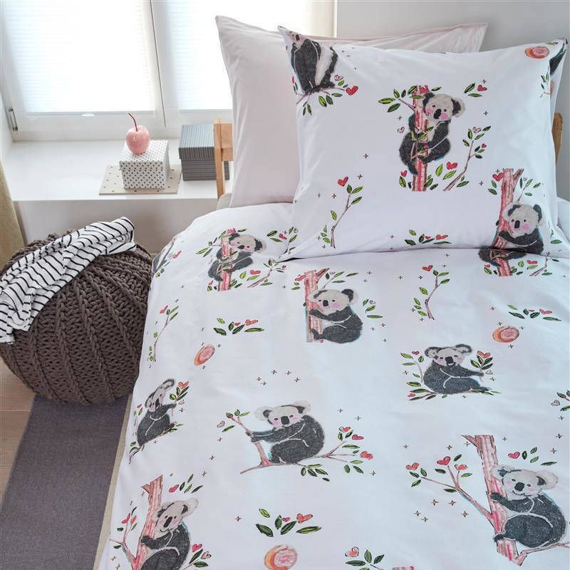 Beddinghouse Kids Sweet Koala Dekbedovertrek Katoen Ledikant(100x135 Cm + 1 Sloop) Grijs
