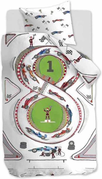 Beddinghouse Kids Dekbedovertrek Race Track Multi 1 persoons 140x200/220 Cm