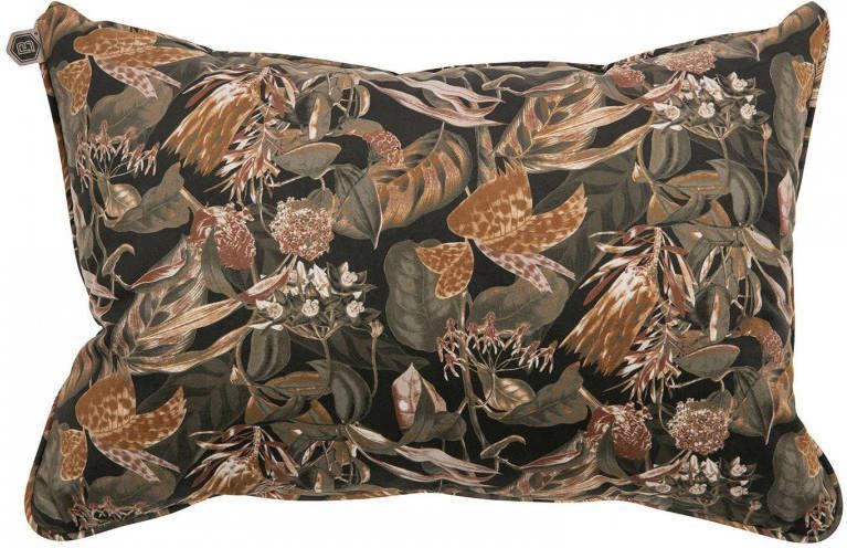 BePureHome Kussen Vogue bouquet zwart fluweel 40x60 cm