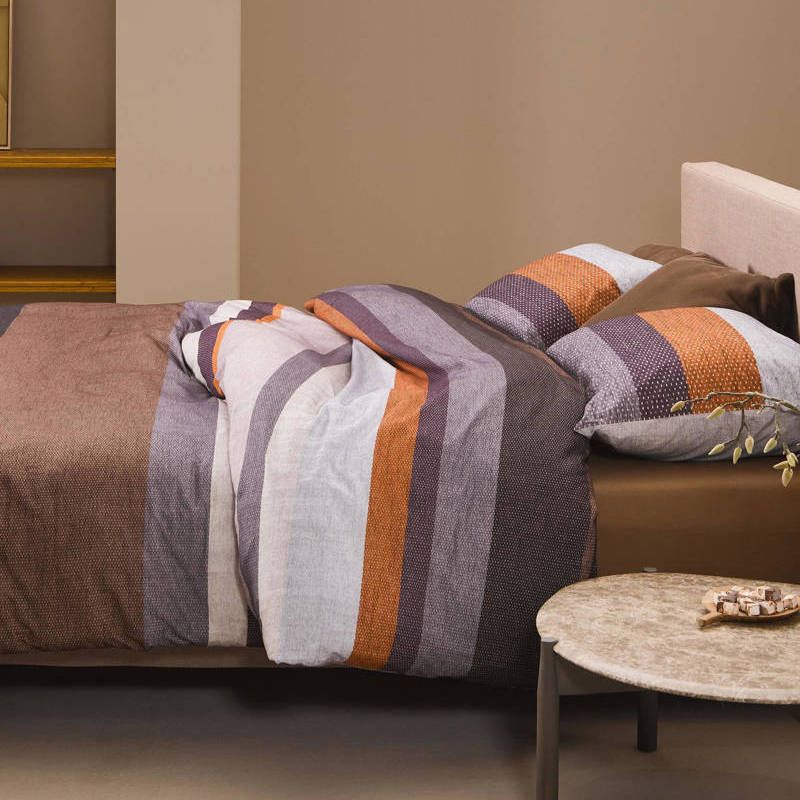 Essenza flanellen dekbedovertrek 1 persoons(dekbedovertrek 140x220 cm )