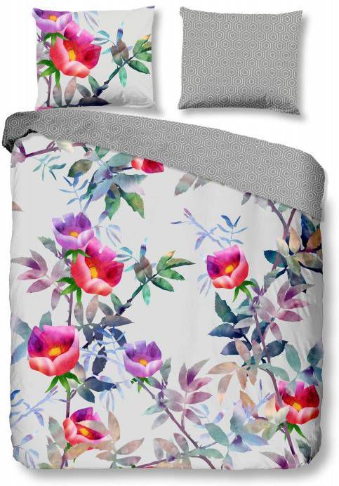 Good Morning Suzy Dekbedovertrek Lits jumeaux(240x200/220 Cm + 2 Slopen) Katoen Grijs