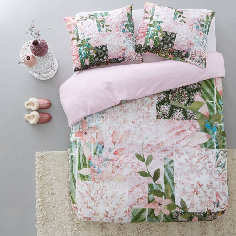 Good Morning Gloria Dekbedovertrek Lits jumeaux(240x200/220 Cm + 2 Slopen) Katoen Multi