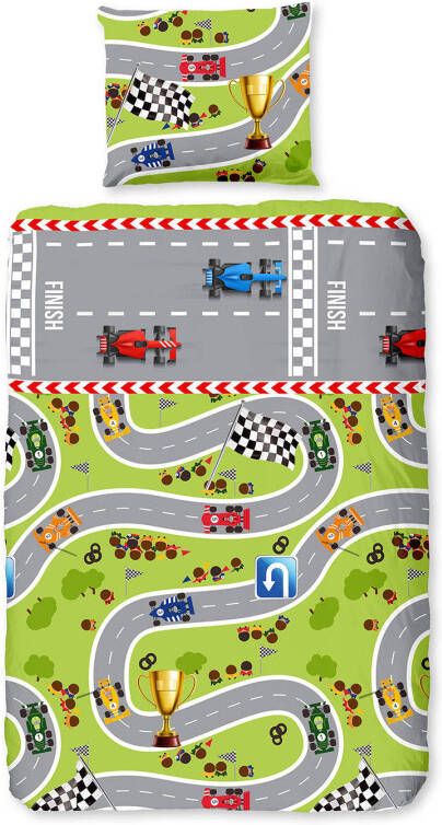 Good Morning katoenen kinderdekbedovertrek(1 persoons)(dekbedovertrek 140x200 cm )