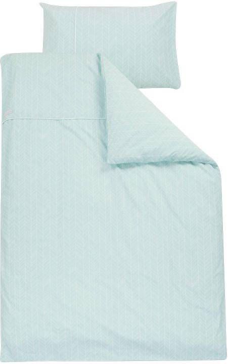 Little Dutch katoenen ledikant dekenovertrek mint leaves(cm )