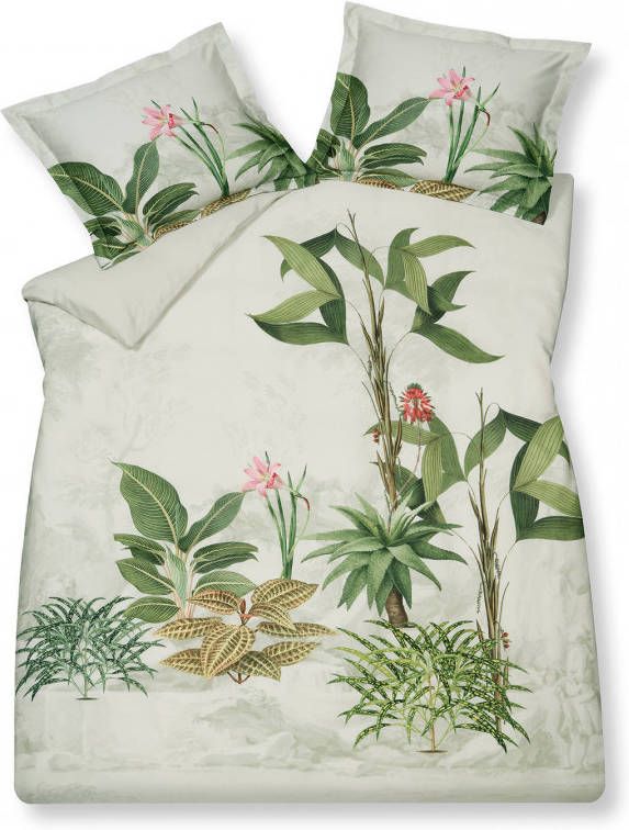 Vandyck Botanical dekbedovertrekset van katoensatijn 200TC inclusief kussenslopen