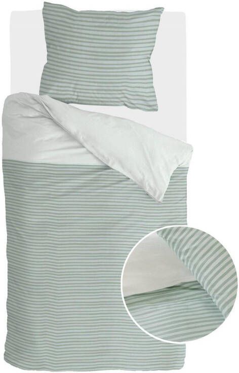 Walra Gerecycled katoen(duurzaam)dekbedovertrek 1 persoons(dekbedovertrek 140x220 cm )