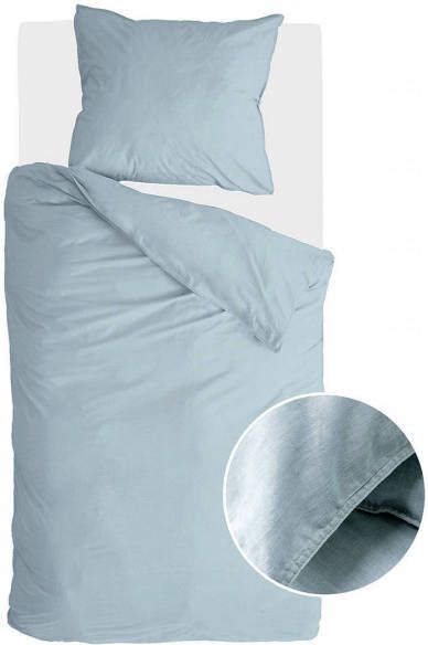 Walra Vintage Cotton Dekbedovertrek 1-persoons (140x200/220 Cm + 1 Sloop) Katoen Jeans Blauw