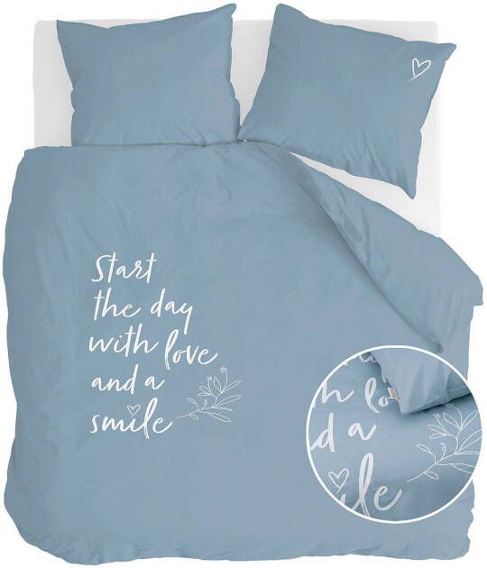 Walra katoenen dekbedovertrek lits jumeaux(dekbedovertrek 240x220 cm )