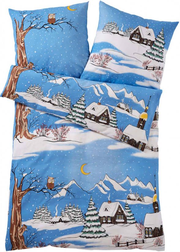 Webschatz Bedlinnen Winteravond Lichtblauw