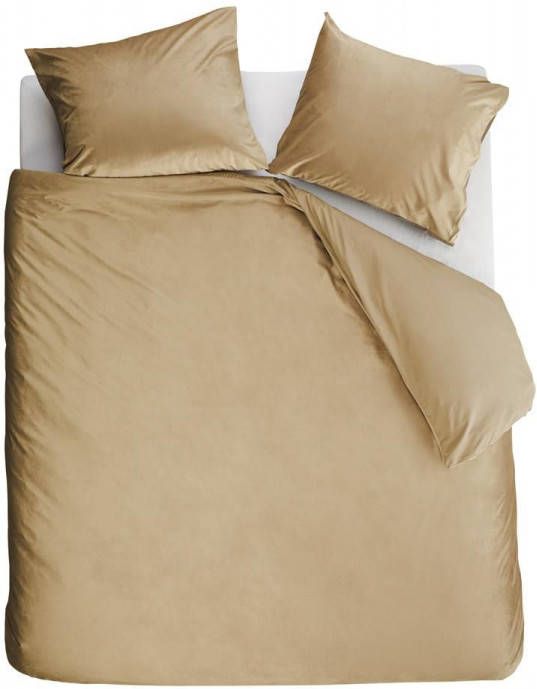 At Home Tender Dekbedovertrek 2 persoons(200x200/220 Cm + 2 Slopen) Katoen Zand