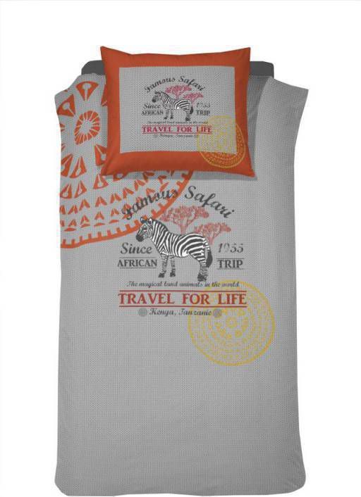 Dekbedovertrek Damai Tanzania Grey 140 x 200