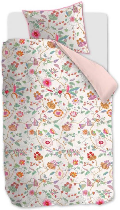 Oilily dekbedovertrek Flower Beauty roze 1 persoons(140x200/220 cm