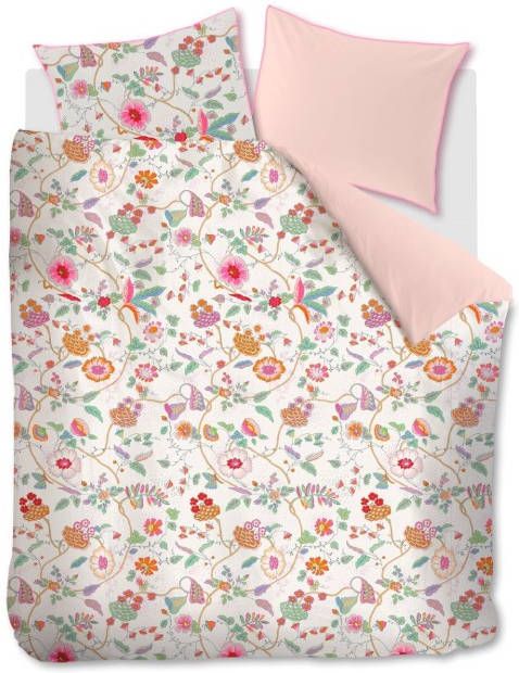 Oilily dekbedovertrek Flower Beauty roze lits jumeaux(240x200/220