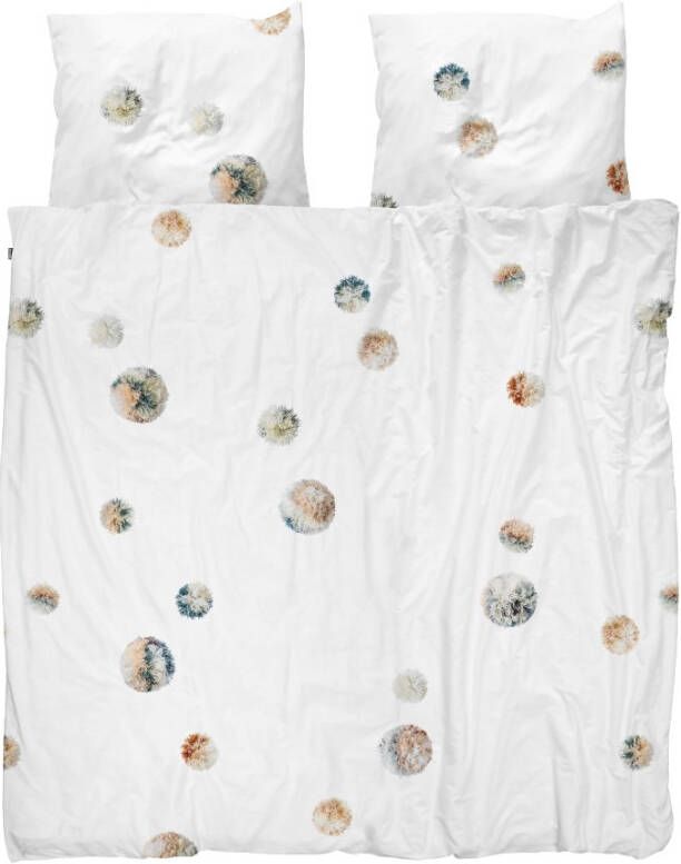 Snurk Beddengoed SNURK Pom dekbedovertrek 2-persoons (200x200/220 cm + 2 slopen)