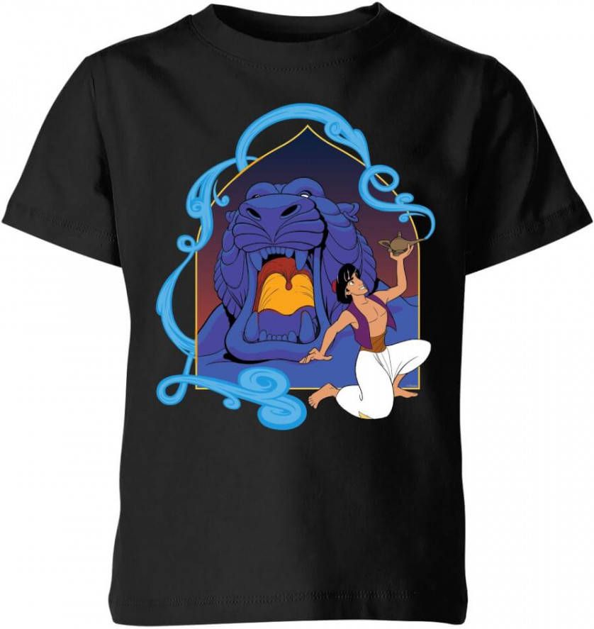 Disney Aladdin Cave Of Wonders kinder t shirt Zwart 146/152(11 12 jaar) Zwart