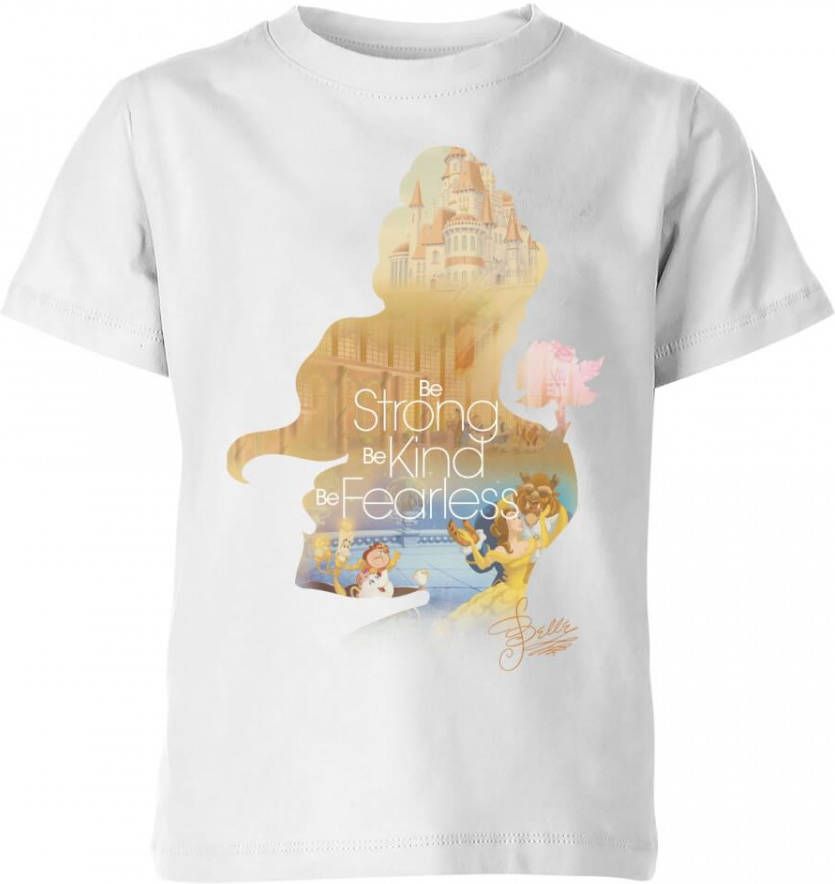 Disney Belle en het Beest Belle Be Strong Kinder T Shirt Wit 146/152(11 12 jaar )