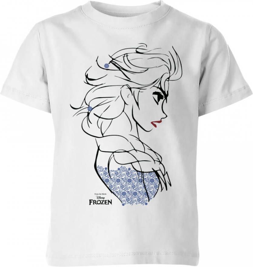 Disney Frozen Elsa Sketch Strong Kinder T shirt Wit 146/152(11 12 jaar )