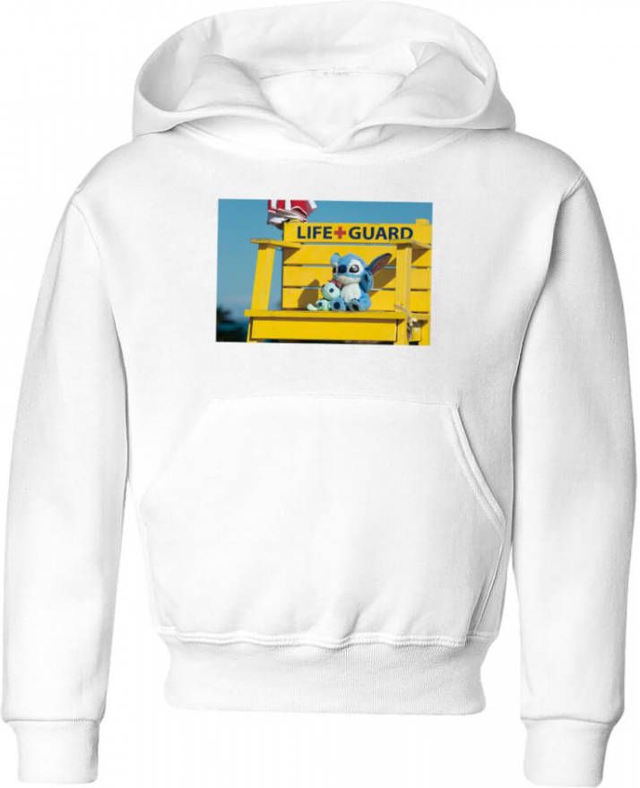 Disney Lilo & Stitch Life Guard kinder hoodie Wit 146/152(11 12 jaar )