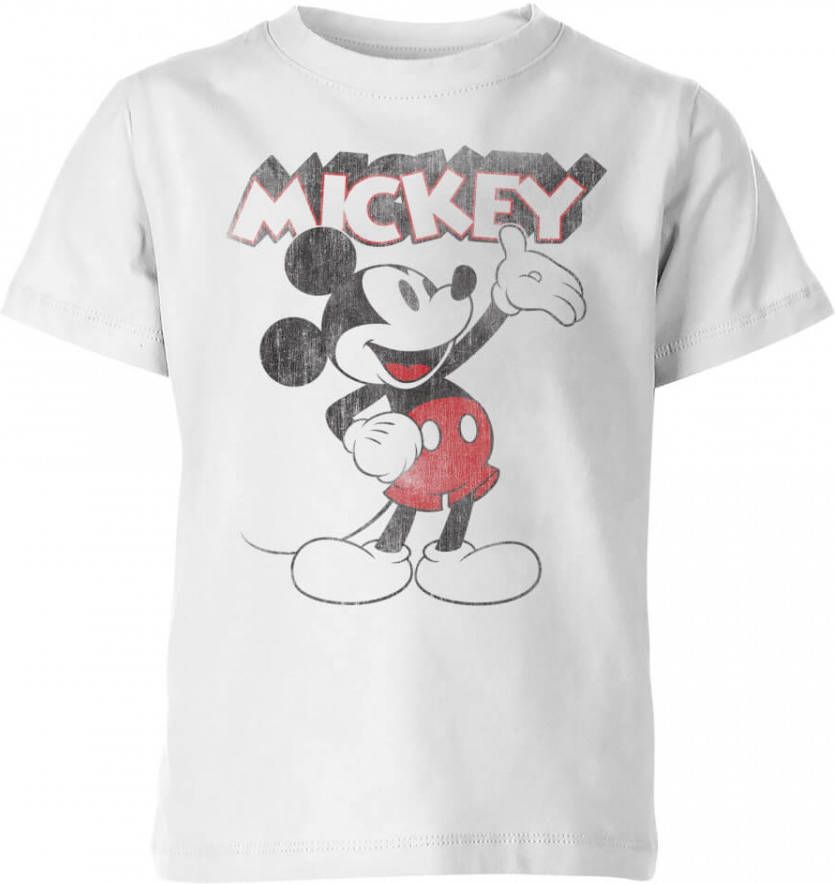 Disney Mickey Mouse Kinder T Shirt Wit 146/152(11 12 jaar )