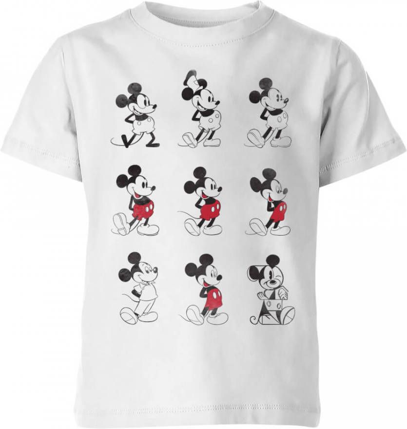 Disney Mickey Mouse Ontwikkeling Kinder T Shirt Wit 146/152(11 12 jaar) Wit