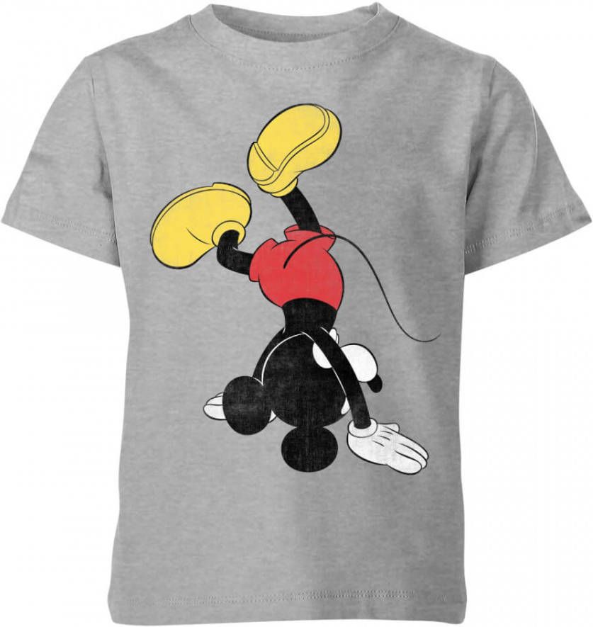 Disney Mickey Mouse Op Zijn Kop Kinder T Shirt Grijs 146/152(11 12 jaar )