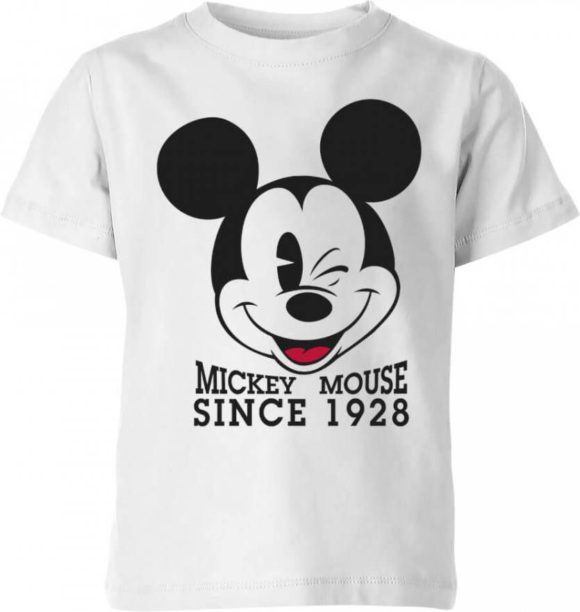 Disney Mickey Mouse Since 1928 Kinder T Shirt Wit 146/152(11 12 jaar )