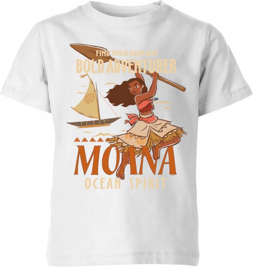 Disney Moana Find Your Own Way Kinder T shirt Wit 146/152(11 12 jaar )
