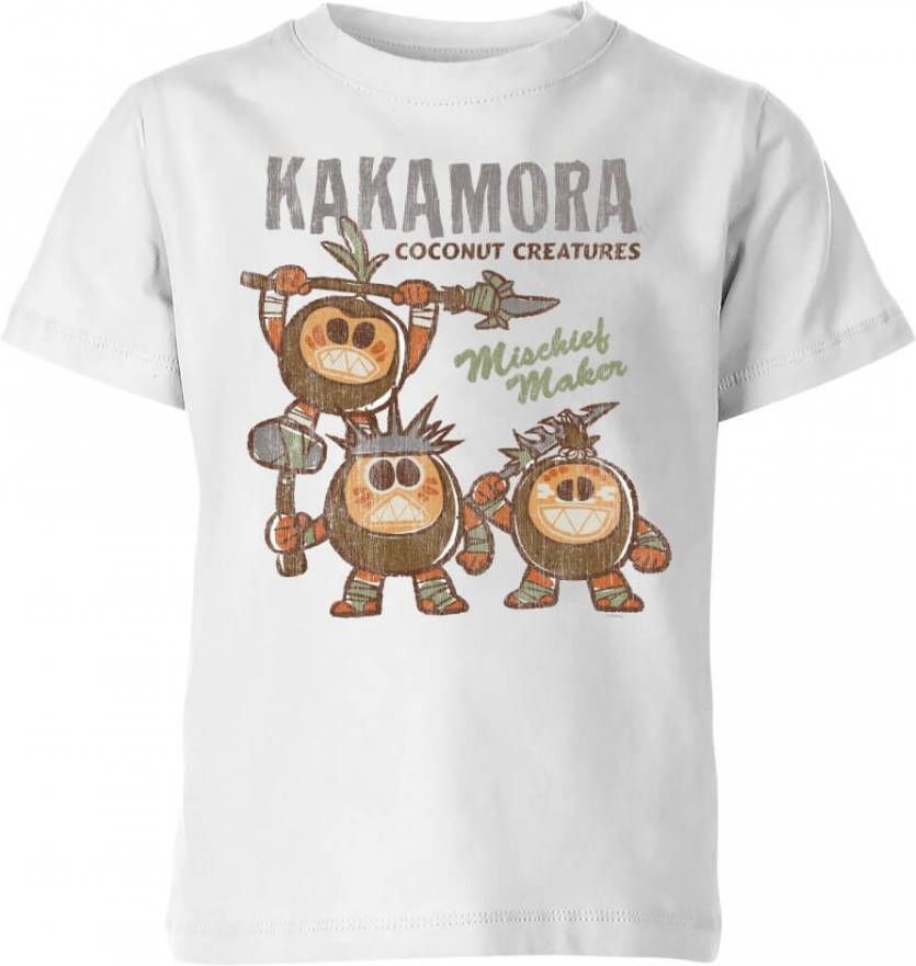 Disney Moana Kakamora Mischief Maker Kinder T shirt Wit 146/152(11 12 jaar )