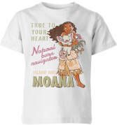 Disney Moana Natural Born Navigator Kinder T shirt Wit 146/152(11 12 jaar )