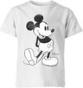 Disney Mickey Mouse Lopend Kinder T Shirt Wit 146/152(11 12 jaar) Wit