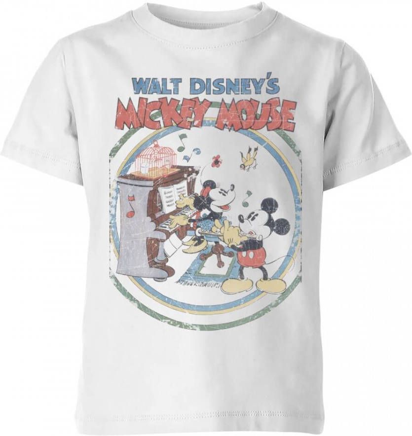 Disney Walt 's Mickey Mouse Kinder T Shirt Wit 146/152(11 12 jaar) Wit